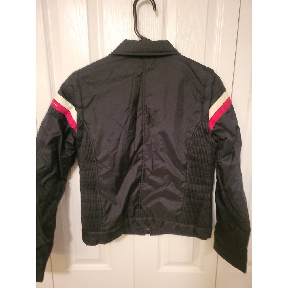 DKNY Black Jacket with Red and White Stripes - Picture 6 of 8